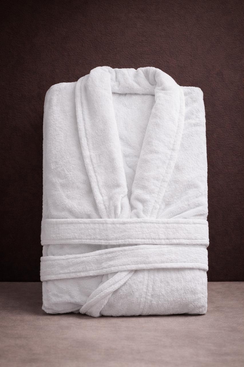 BATA DE TERCIOPELO BLANC HOTEL