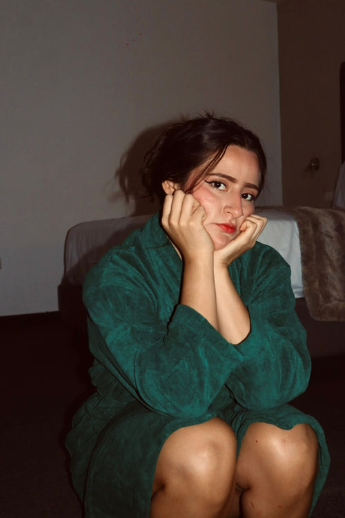 BATA DE TERCIOPELO VERT FOREST