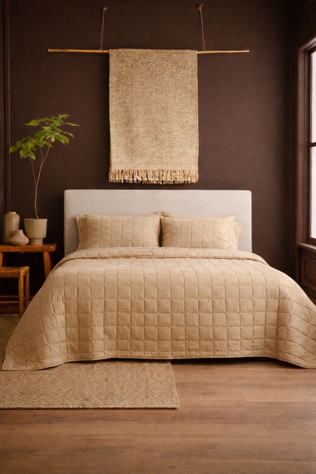 QUILT - CUBRECAMA DE VERANO BEIGE
