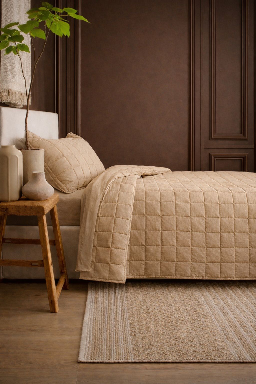 QUILT - CUBRECAMA DE VERANO BEIGE
