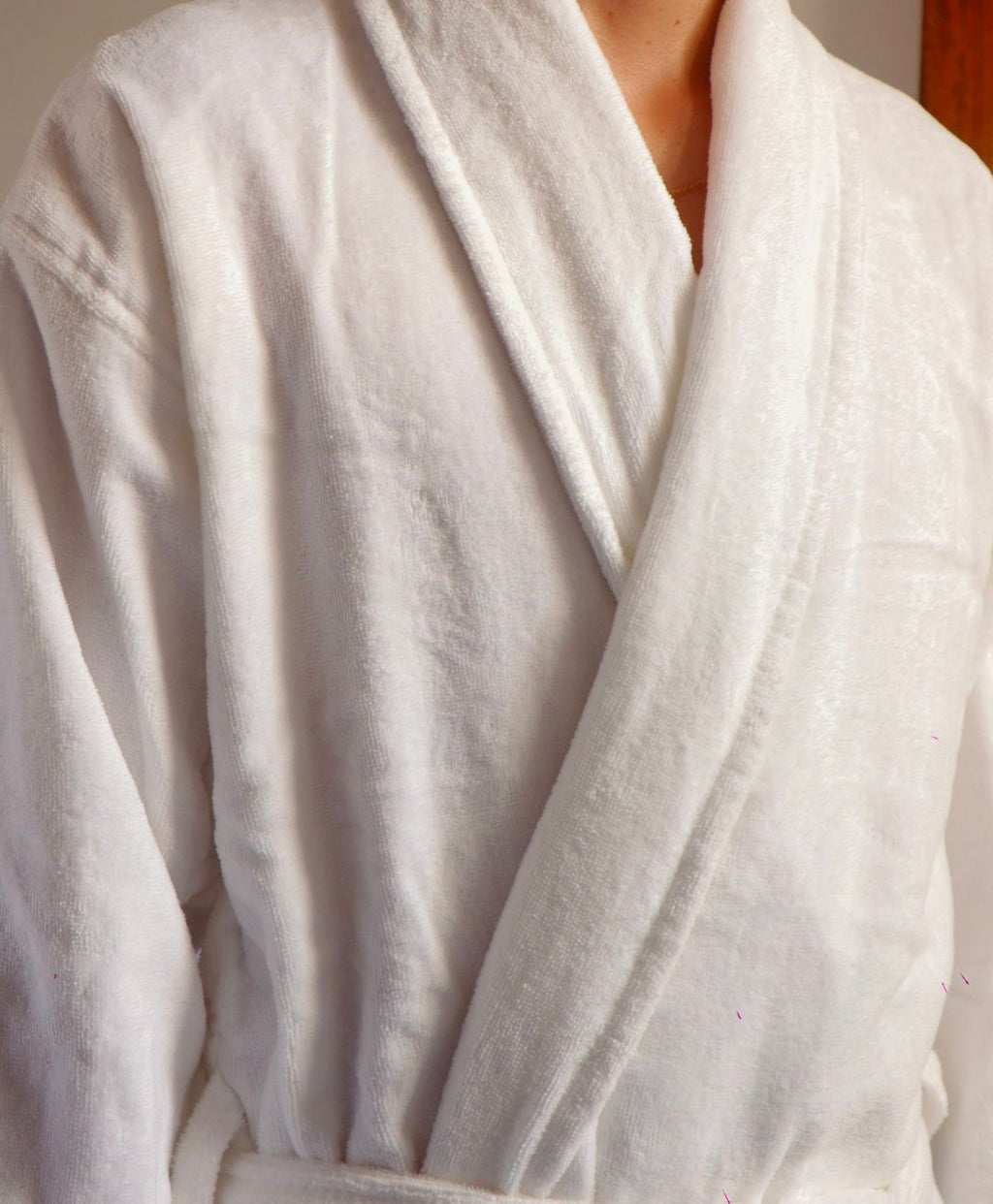 BATA DE TERCIOPELO BLANC HOTEL