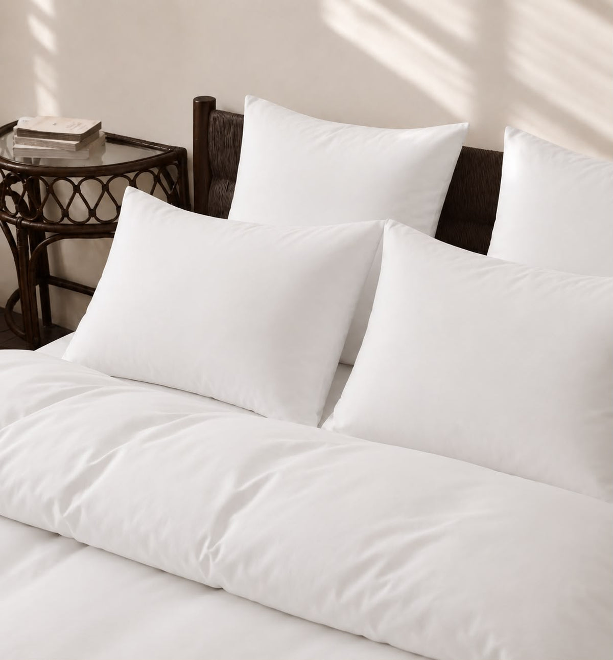 PLUMÓN PREMIUM HIPOALERGÉNICO + FUNDA DE PLUMÓN BLANCO